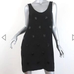 Elizabeth and James Black Sequin Mini Dress